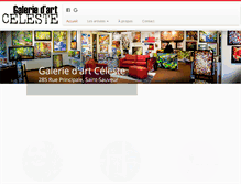 Tablet Screenshot of galeriedartceleste.com